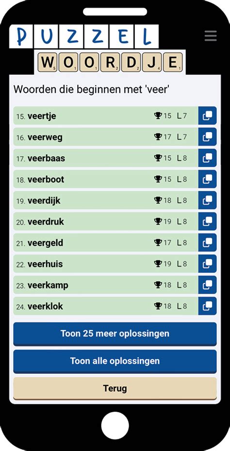 verfrissing op voorschrift|Puzzelwoordenboek